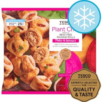 Tesco Plant Chef Meat Free Sausage Rolls (600g)