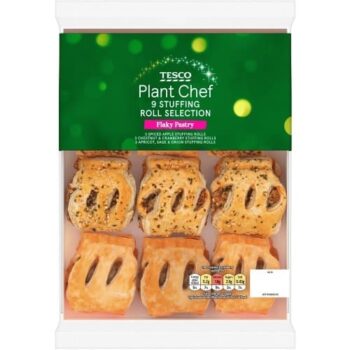 Tesco Plant Chef Vegan Stuffing Roll Selection