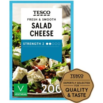 Tesco Salad Cheese .