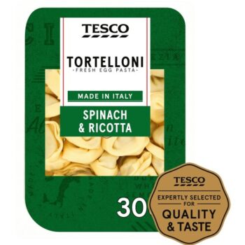 Tesco Spinach & Ricotta Fresh Tortelloni (300g)