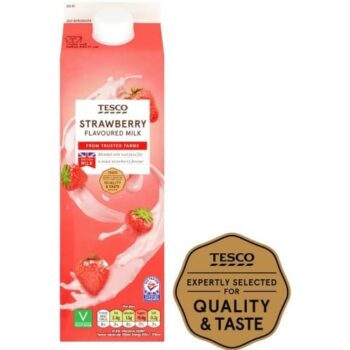 Tesco Strawberry Flavoured Milk (1 Litre)