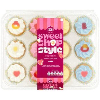 The BAKERY at ASDA 12 Sweet Shop Style Cupcakes