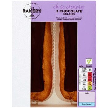 The BAKERY at ASDA 2 Chocolate Eclairs