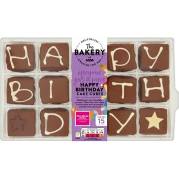 The BAKERY at ASDA Happy Birthday Cake Cubes