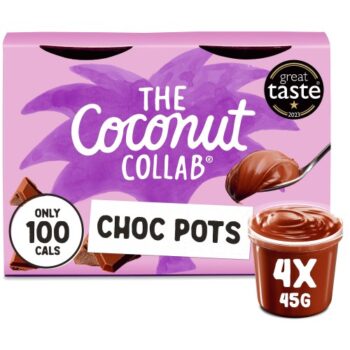 The Coconut Collaborative Dairy Free Little Choc Pots Milk Chocolate Ganache (4 x 45g)