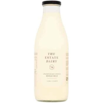 The Estate Dairy Unhomogenised Organic Whole Milk (1 Litre)