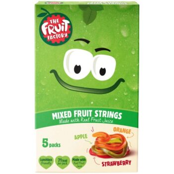 The Fruit Factory Multi Fruit Strings Strawberry Apple & Orange (5 x 20g)