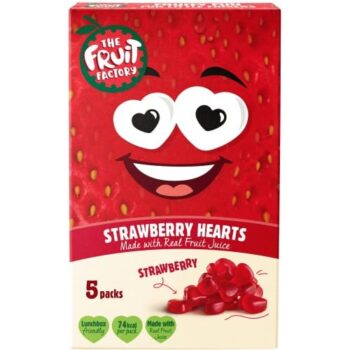 The Fruit Factory Strawberry Fruit Hearts (5 x 20g)