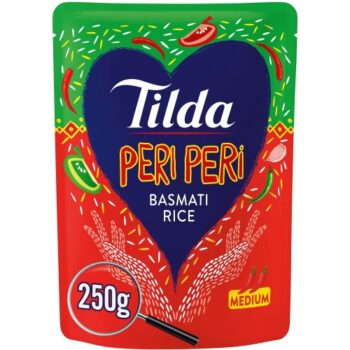 Tilda Microwave Peri Peri Basmati Rice (250g)
