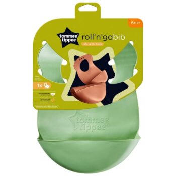 Tommee Tippee Roll n Go Bib 7mths+ 1 EACH Training in Assorted Colours (7m)
