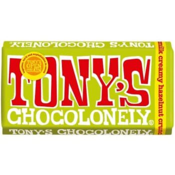 Tony's Chocolonely Milk Chocolate Creamy Hazelnut Crunch (180g)