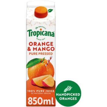 Tropicana Pure Orange & Mango Juice (850ml)