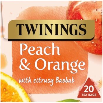 Twinings Peach & Orange Fruit Tea 20 Tea Bags (40g)