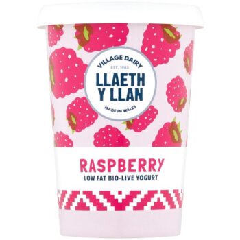 Village Dairy Llaeth Y Llan Raspberry Yogurt (450g)