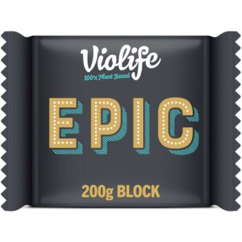 Violife Epic Mature Cheddar Flavour Block Vegan Alternative to Cheese (200g)