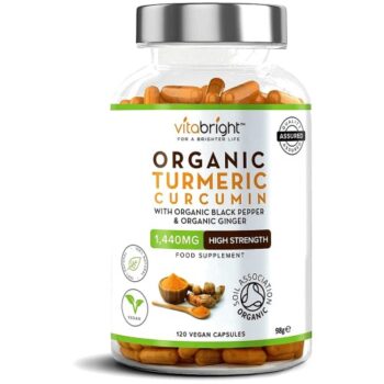 Vitabright Turmeric Curcumin & Ginger Capsules 2 Month Supply (120)