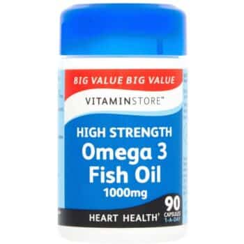 Vitaminstore High Strength Omega 3 Fish Oil 90 Capsules (90 x 1000mg)