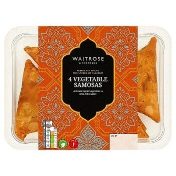 Waitrose 4 Vegetable Samosas (220g)