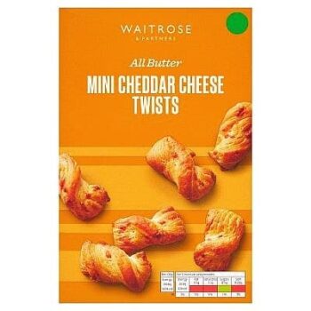 Waitrose All Butter Mini Cheddar Cheese Twists (125g)