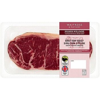 Waitrose British Beef Sirloin Steak (200g)