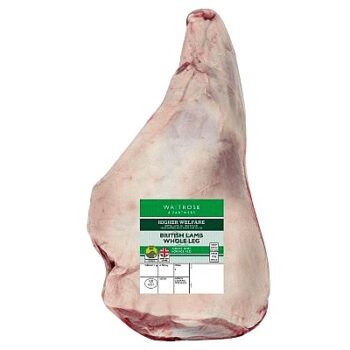 Waitrose British Succulent Whole Leg of Lamb per kg