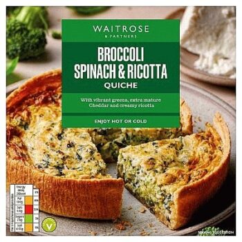 Waitrose Broccoli Spinach & Ricotta Quiche (400g)