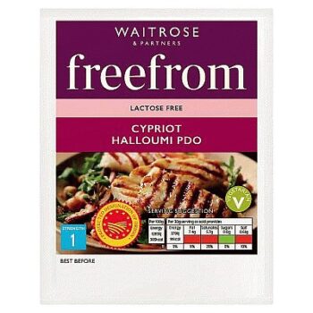 Waitrose Freefrom Cypriot Lactose Free Halloumi Cheese Strength 1 (250g)