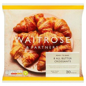 Waitrose Frozen 8 Butter Croissants (440g)