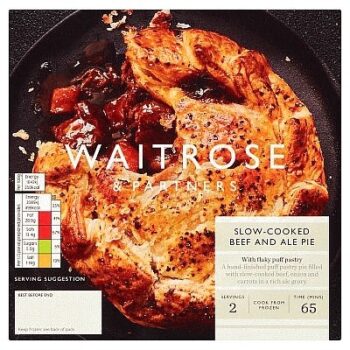 Waitrose Frozen Slow-Cooked Beef & Ale Pie For 2 (400g)
