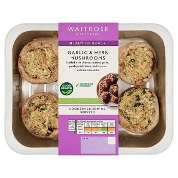 Waitrose Garlic & Herb Mushrooms (225g)