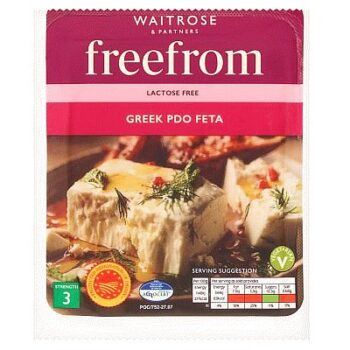 Waitrose Lactose Free Greek Feta Cheese Strength 3 (200g)