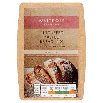 Waitrose Multi Seed Malted Bread Mix (500g)