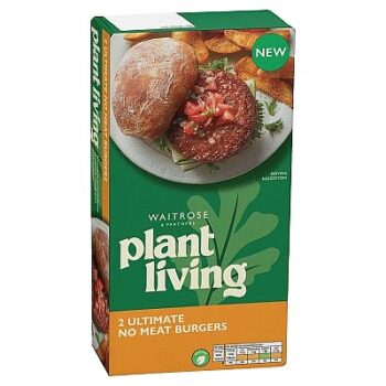Waitrose PlantLiving 2 Ultimate No Meat Burgers (210g)