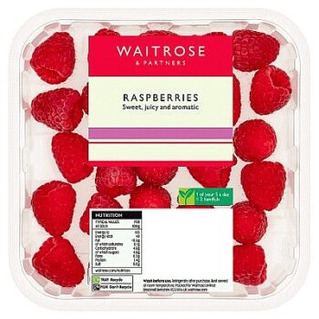 Waitrose Raspberries (225g)