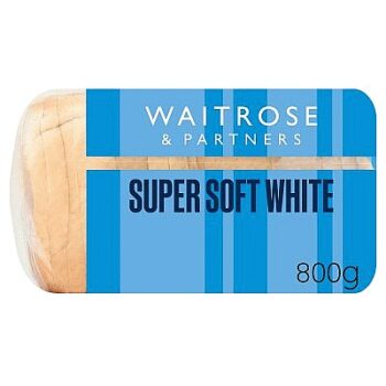 Waitrose Super Soft White Medium Sliced Bread (800g)