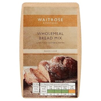 Waitrose Wholemeal Bread Mix (500g)