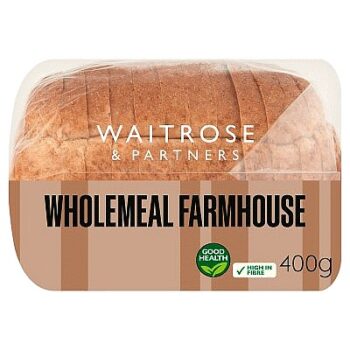 Waitrose Wholemeal Farmhouse Thick Sliced (400g)