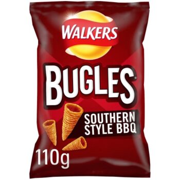 Walkers Bugles Southern Style BBQ Sharing Snacks Crisps (110g)