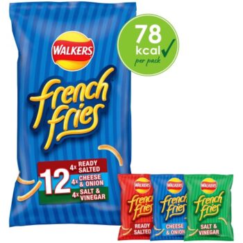 Walkers French Fries Variety Multipack Crisps Snacks (12 x 18g)