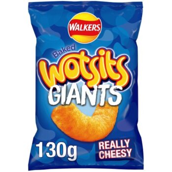 Walkers Wotsits Giants Really Cheesy Sharing Crisps (130g)