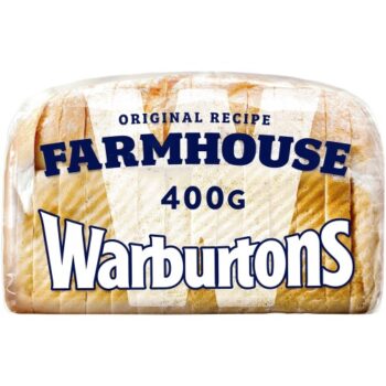 Warburtons Soft Farmhouse Medium Sliced Bread (400g)