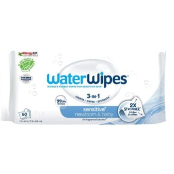 WaterWipes Sensitive Newborn Biodegradable Wipes (60)
