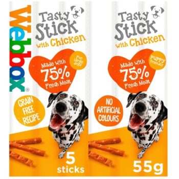 Webbox Dogs Delight Large Chicken Sticks Dog Treat (55g)