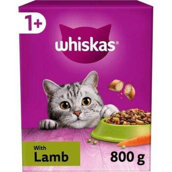 Whiskas 1+ Adult Dry Cat Food with Lamb Lamb Adult