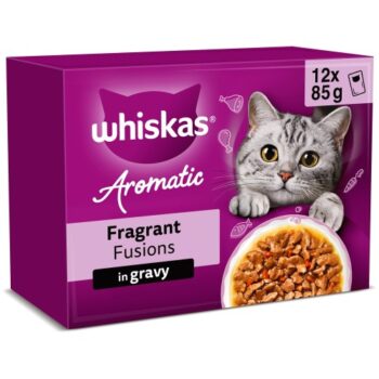 Whiskas 1+ Pouches Aromatic Fusion In Gravy (12 x 85g)