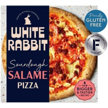 White Rabbit Gluten Free Sourdough Salami Pizza (410g)