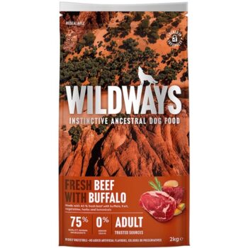 Wildways Fresh Beef With Buffalo & Vegetables Dry Adult Dog Food (2kg)