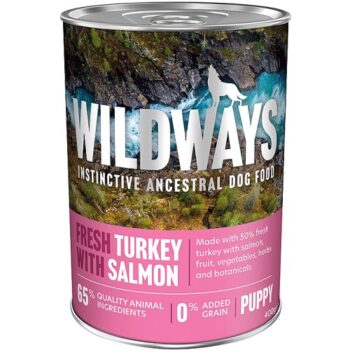 Wildways Fresh Turkey With Salmon & Vegetables Dry Puppy Food (400g)