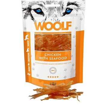 Woolf Chicken With Seafood Dog Treats (100g)