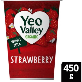Yeo Valley Organic Strawberry Yogurt (450g)